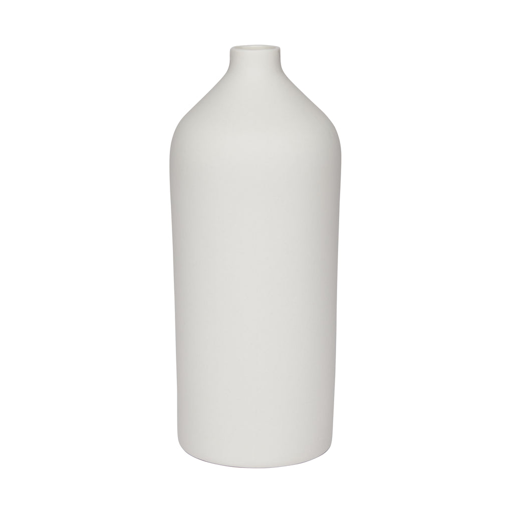 Matte White Bottleneck Vase - The Sette