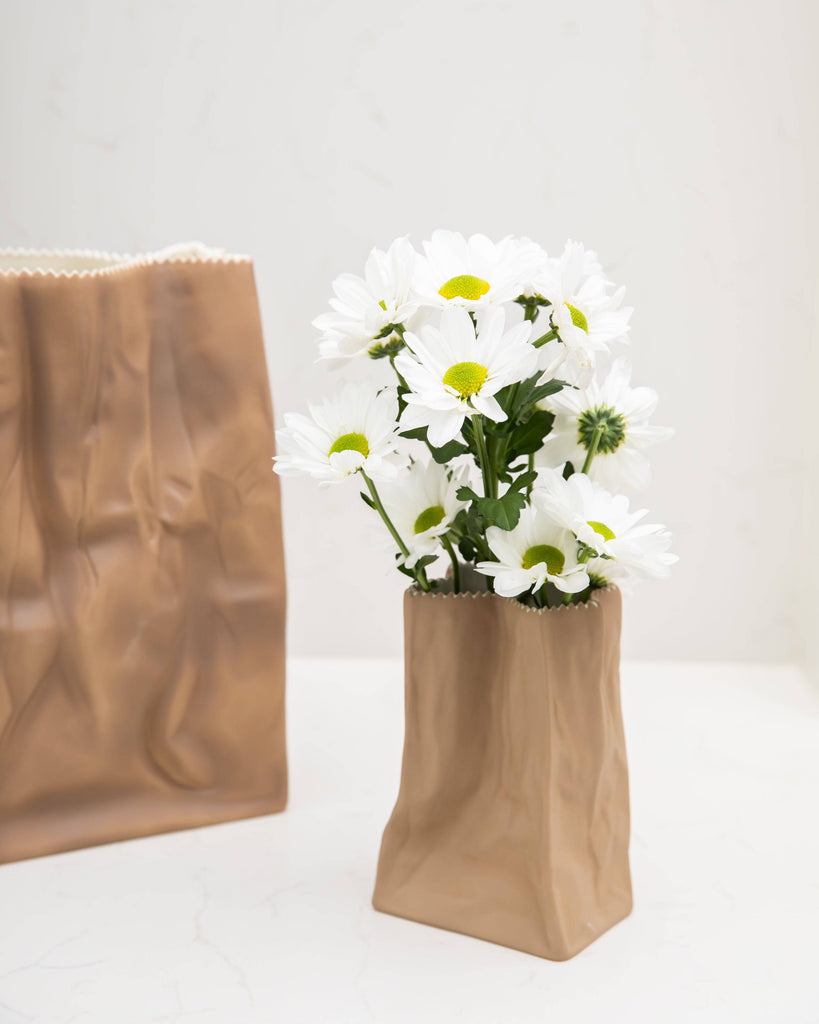 Brown Paper Bag Vase - The Sette