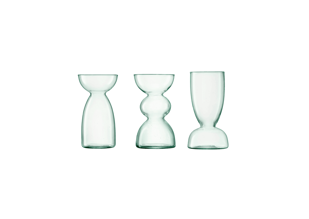Modern Mini Vase Trio, Set of Three