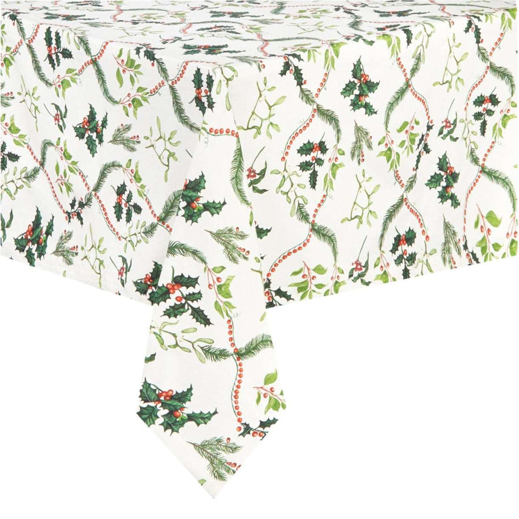 Holly & Mistletoe Tablecloth